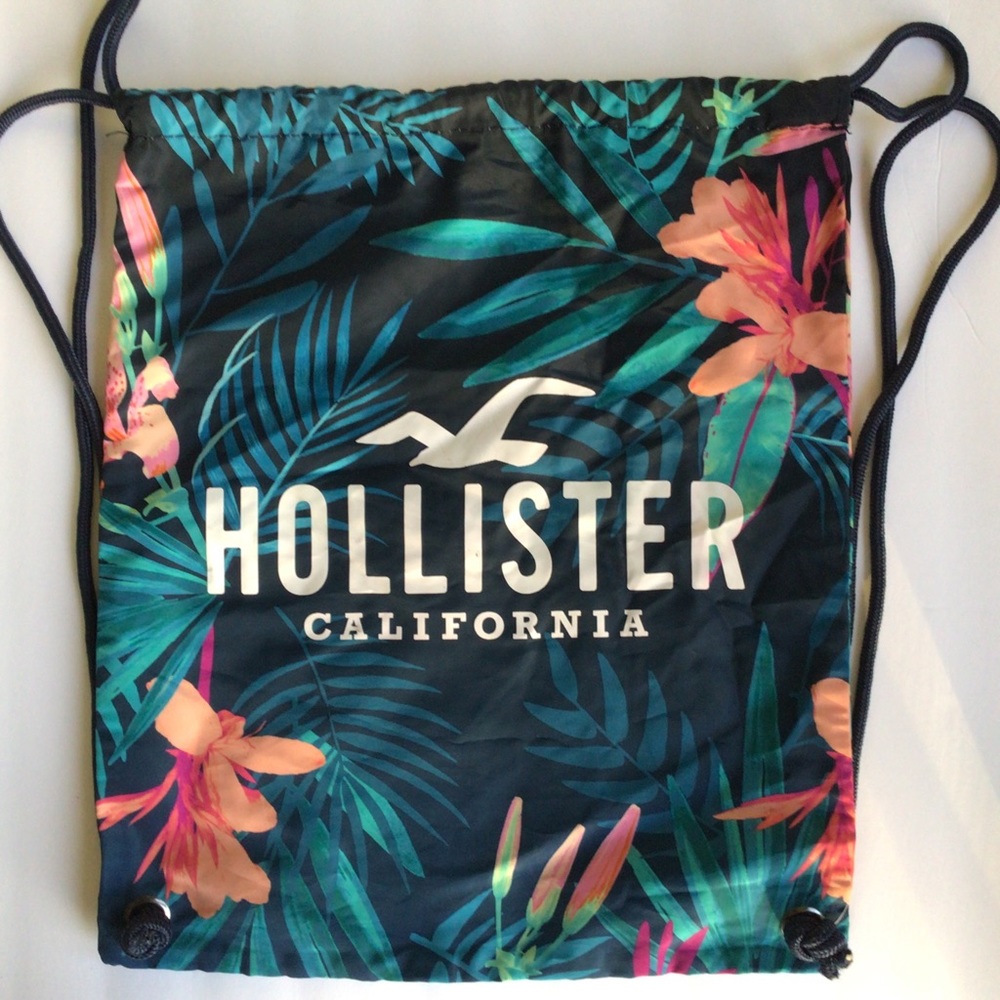 HOLLISTER TROPICAL NYLON SACK PACK BACKPACK
